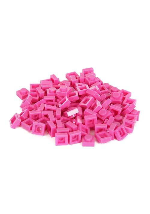 Bricky Blocks 100 Piece 1x1 Magenta