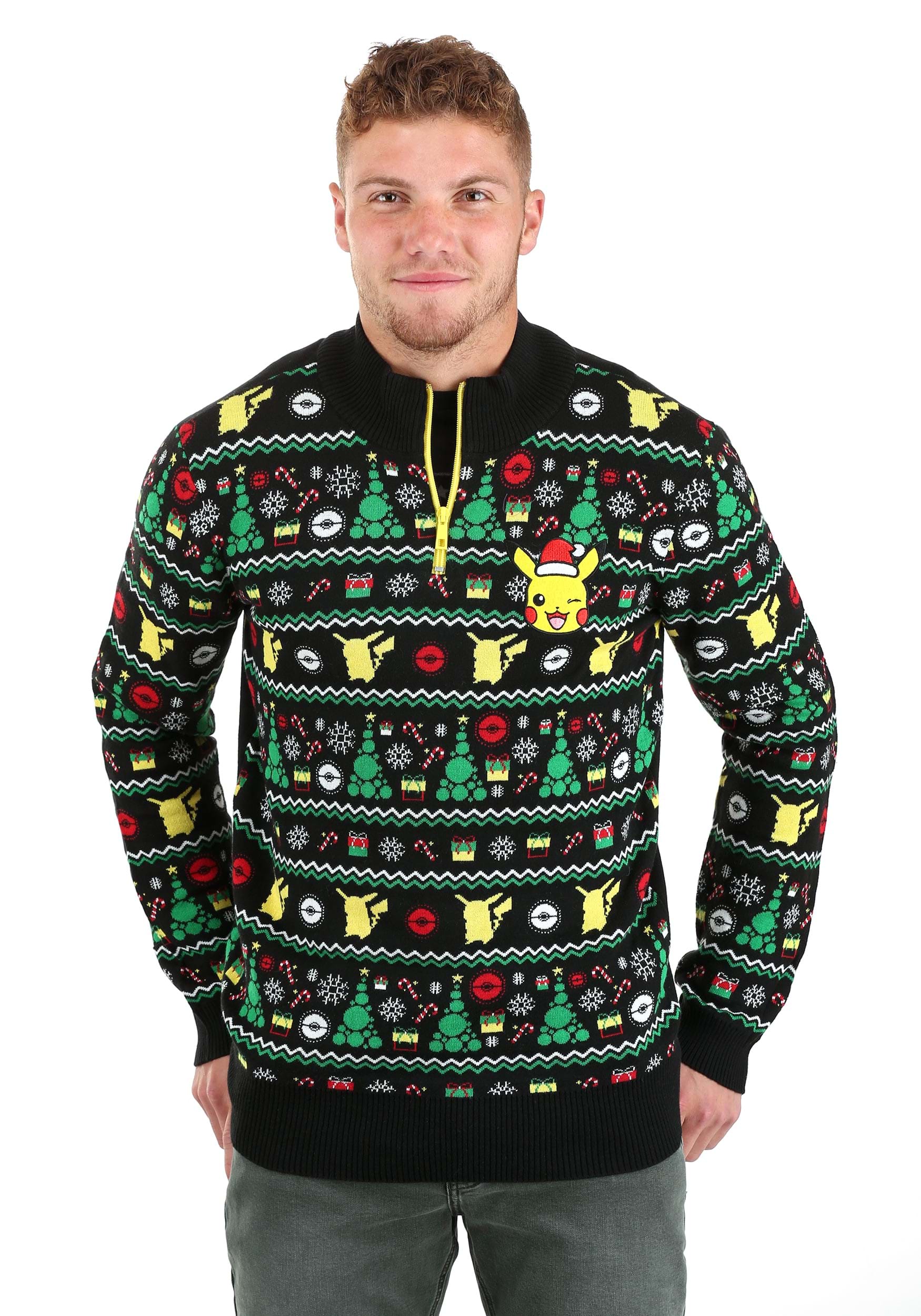 Festive Pokémon Adult Ugly Christmas Sweater