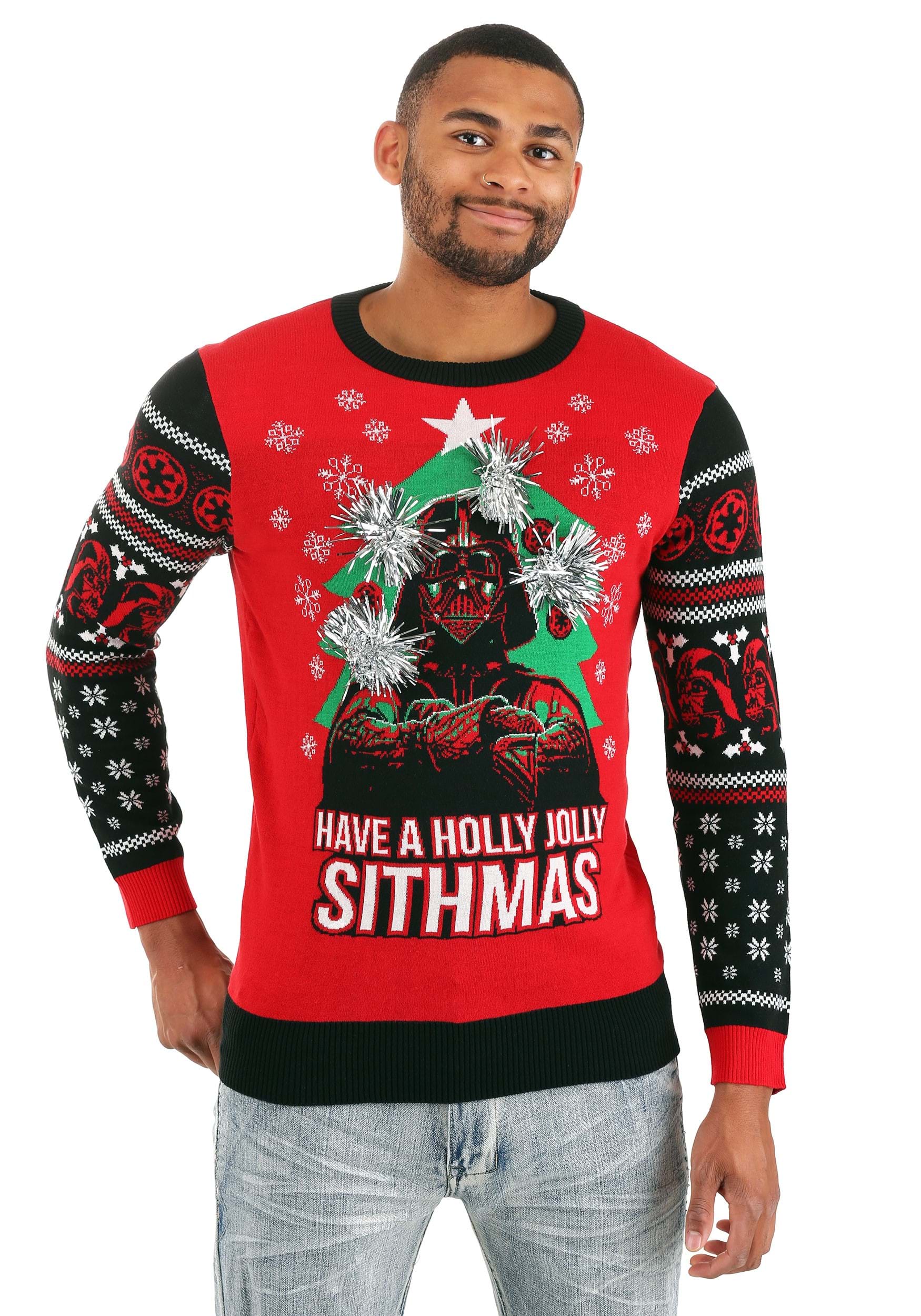Holly Jolly Sithmas Darth Vader Adult Ugly Christmas Sweater