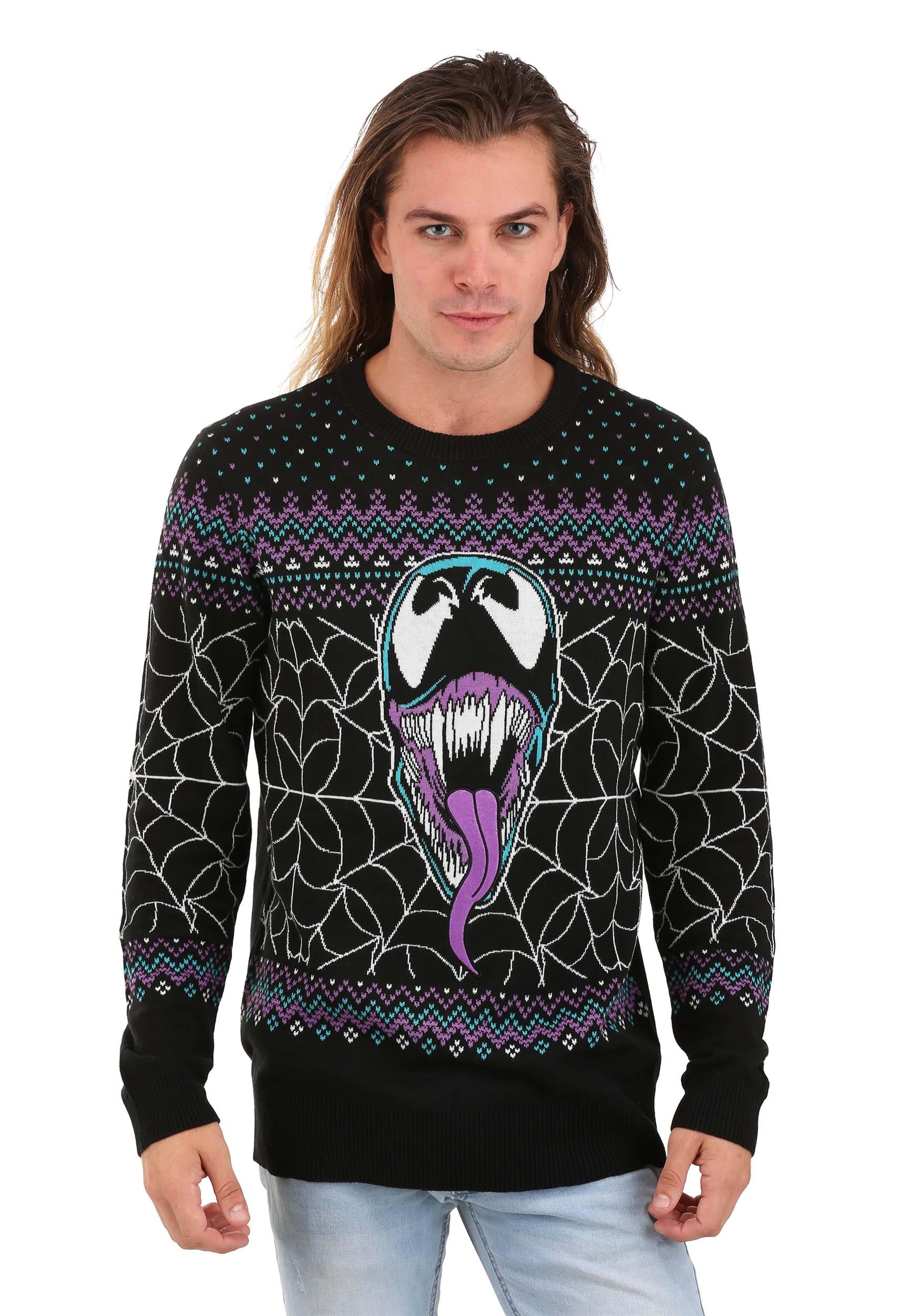Adult Marvel Merry Venom Ugly Christmas Sweater