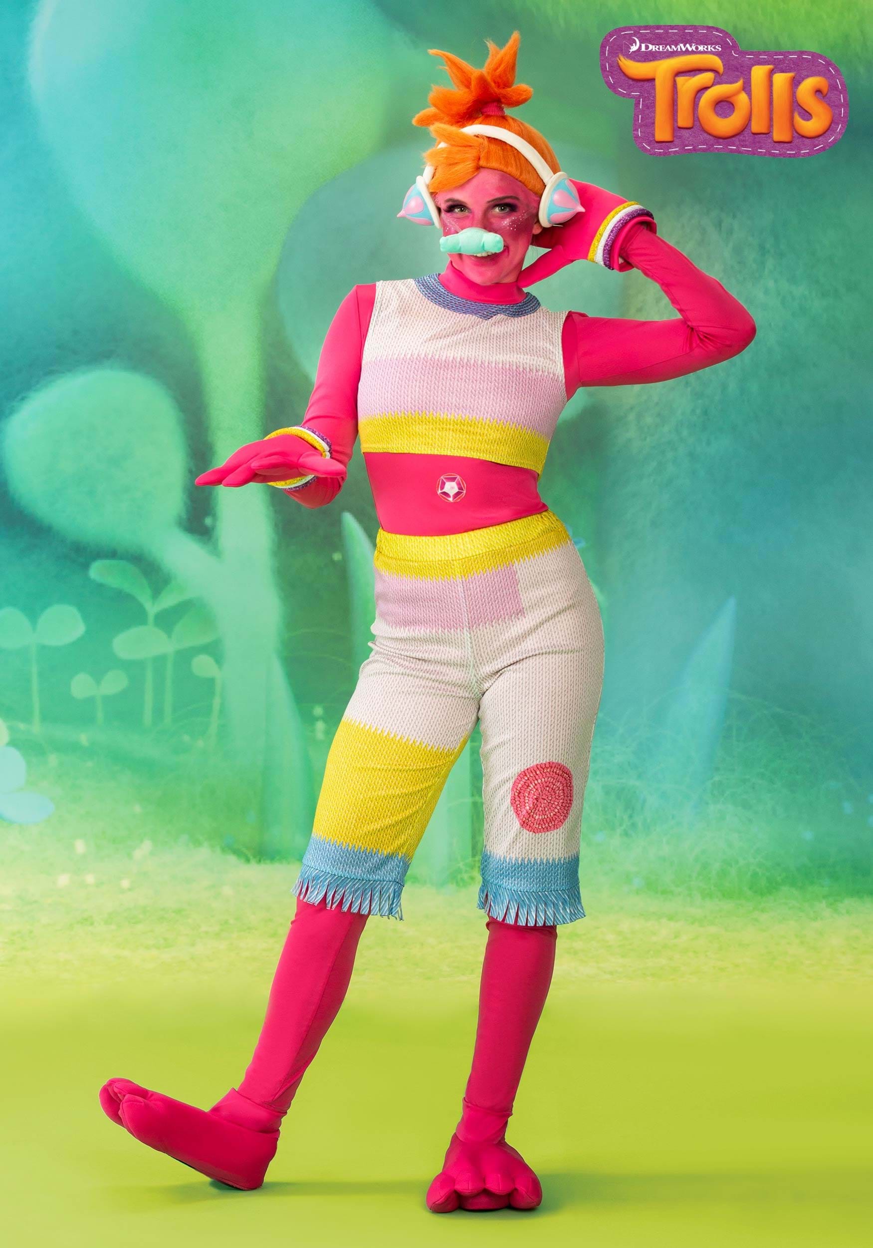  Fun Costumes Adult Trolls Lady Glitter Sparkles