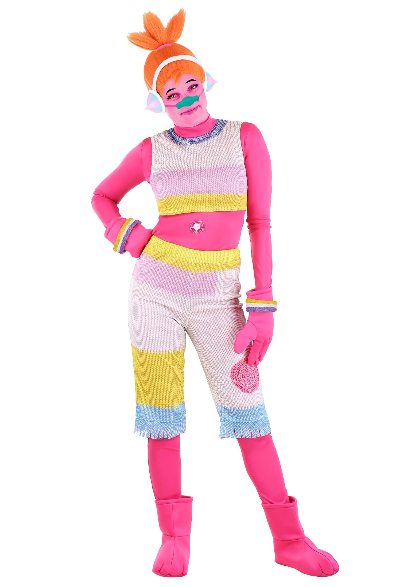 Photos - Fancy Dress Dreamworks FUN Costumes Trolls DJ Suki Women's Costume Pink/Yellow FUN1925AD 