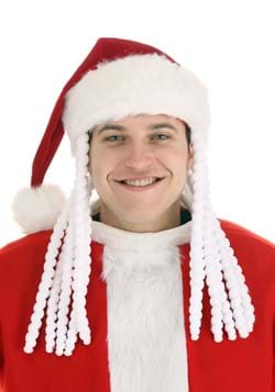Santa Plush Hat with Dreads Front