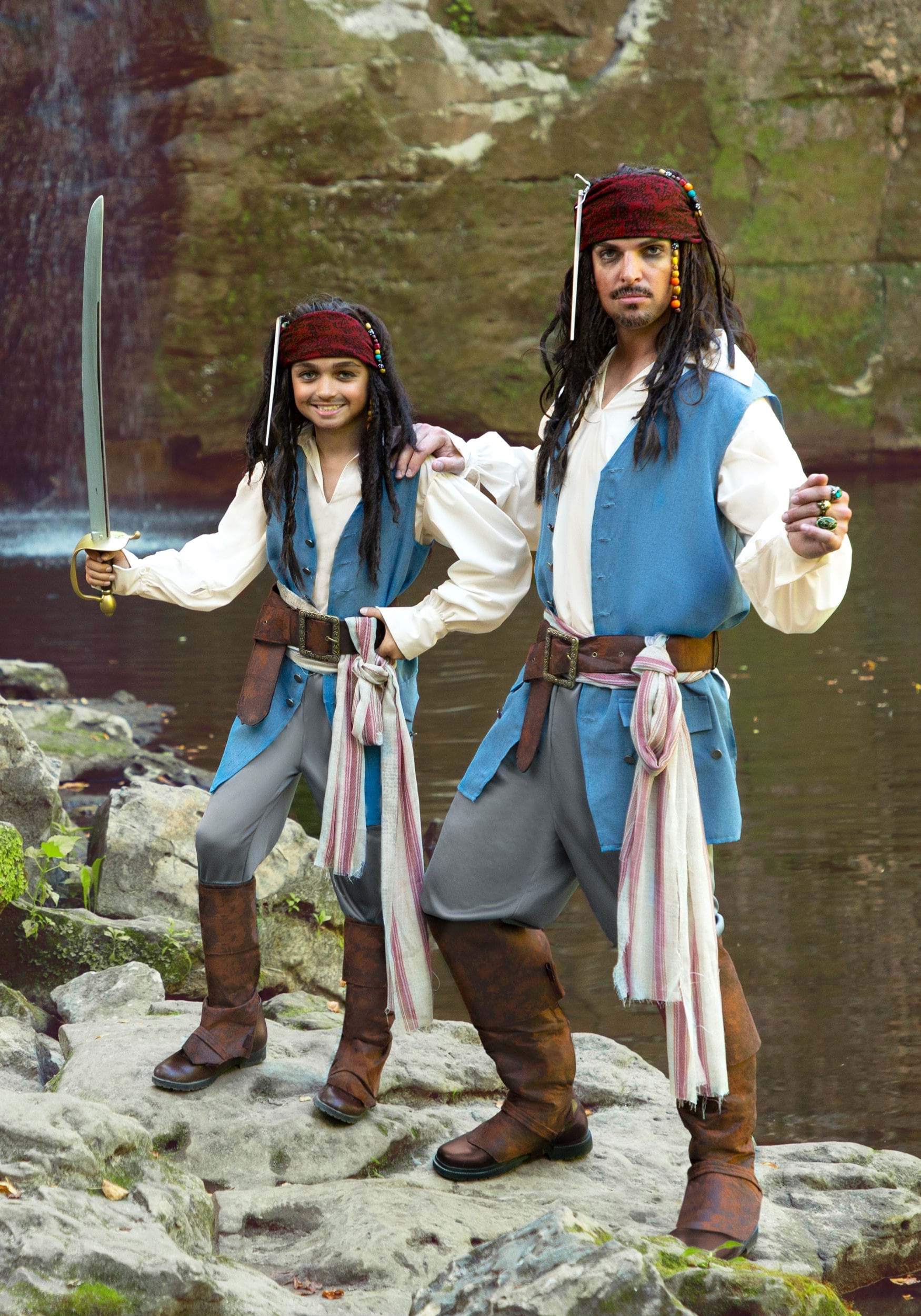 Fancy Dress Costume ~ Boys Jack Sparrow Childs Ages 3-8 Years 