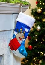 Peanuts Snoopy w/ Glitter Satin Printed Stocking