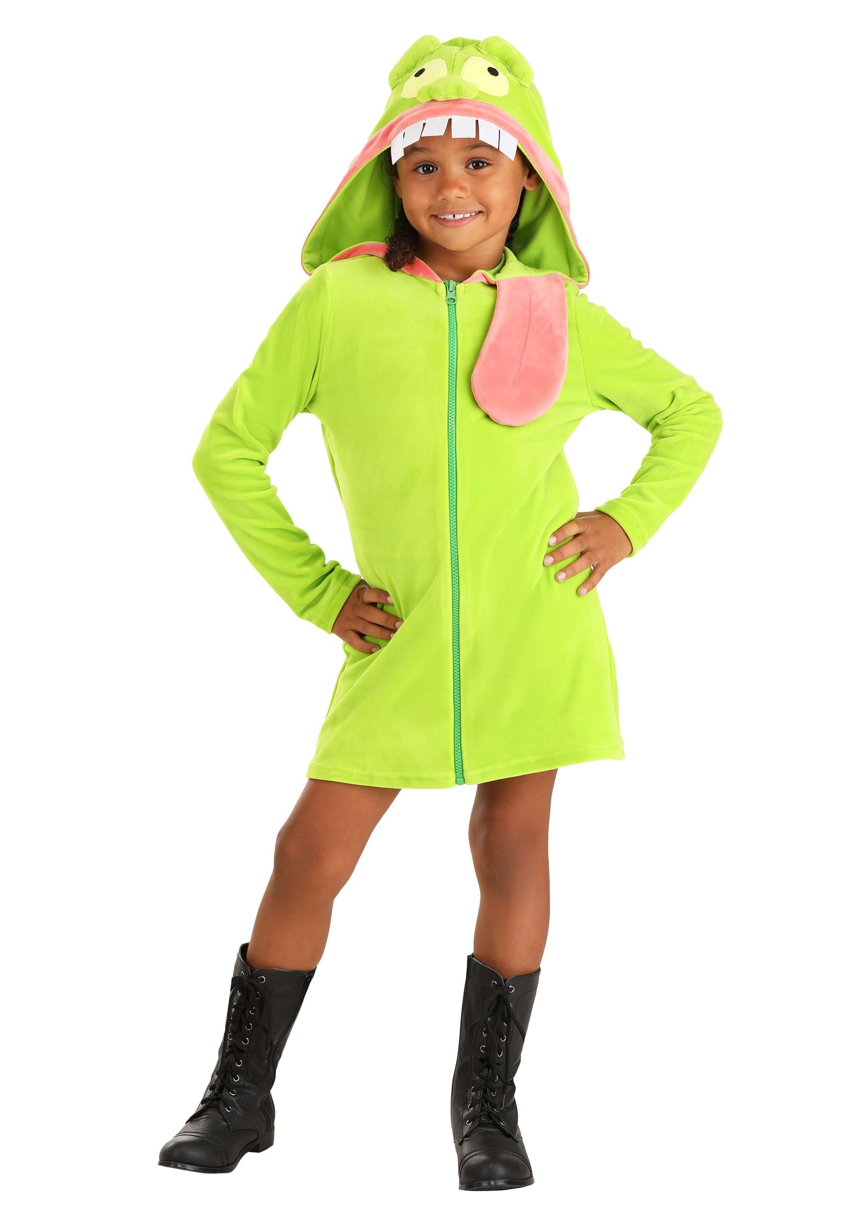 Photos - Fancy Dress Ghostbusters FUN Costumes Child Slimer hoodie  costume Green/Pink FUN14 