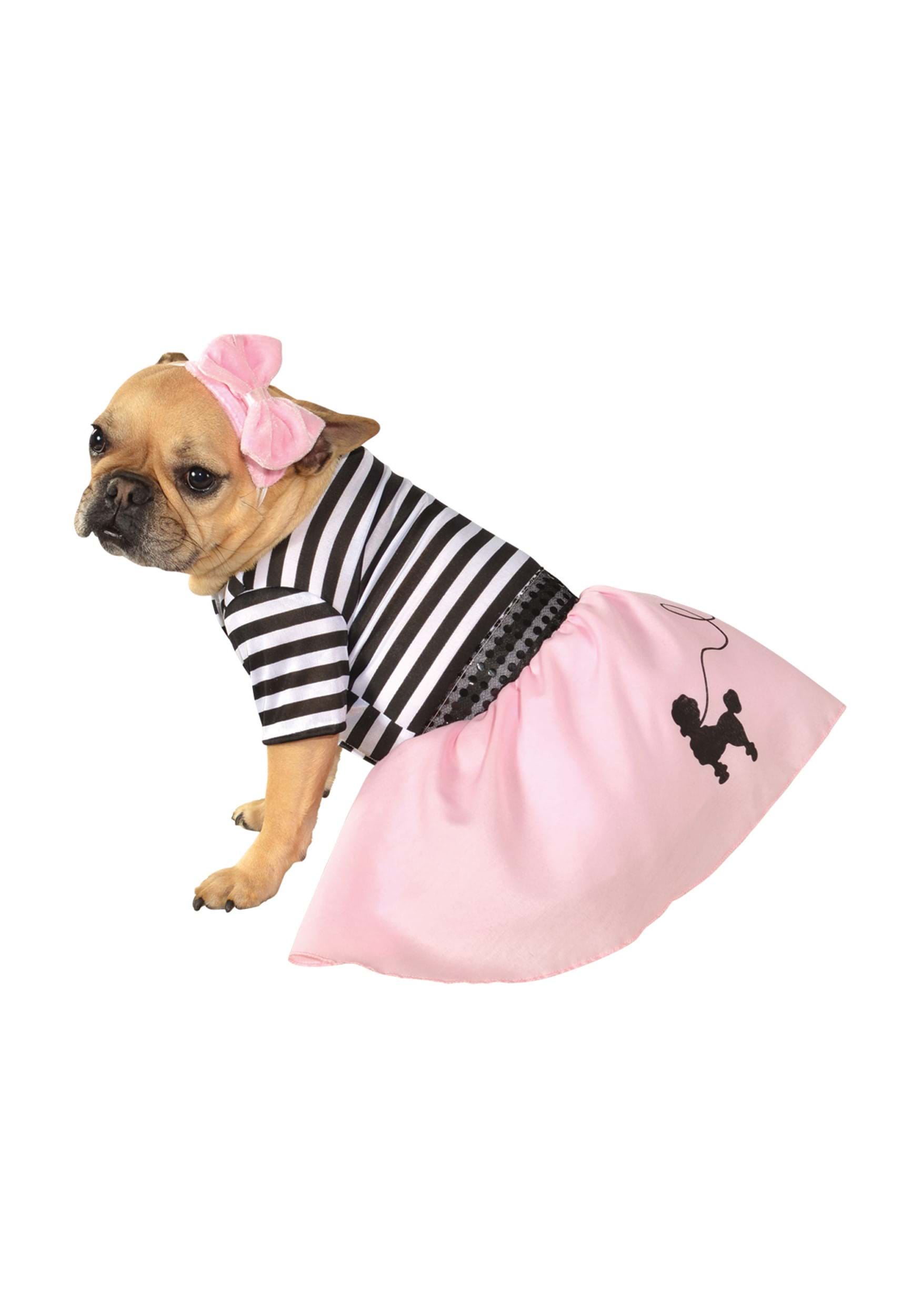 Photos - Fancy Dress Rubies Costume Co. Inc Pet 1950's Poodle Skirt Costume Black/Pink/