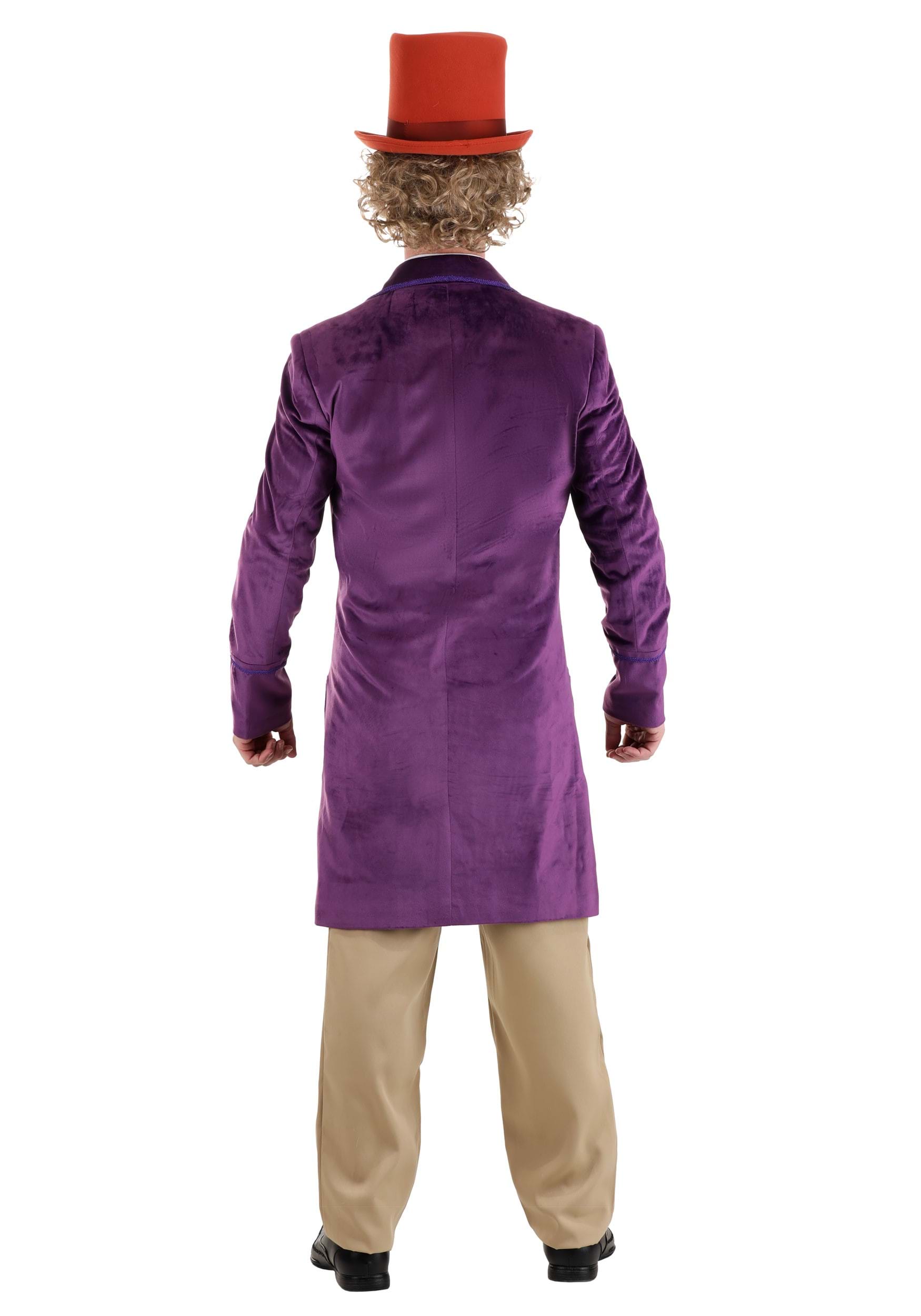 Authentic Willy Wonka Men's Costume Jacket , Adult Costumes