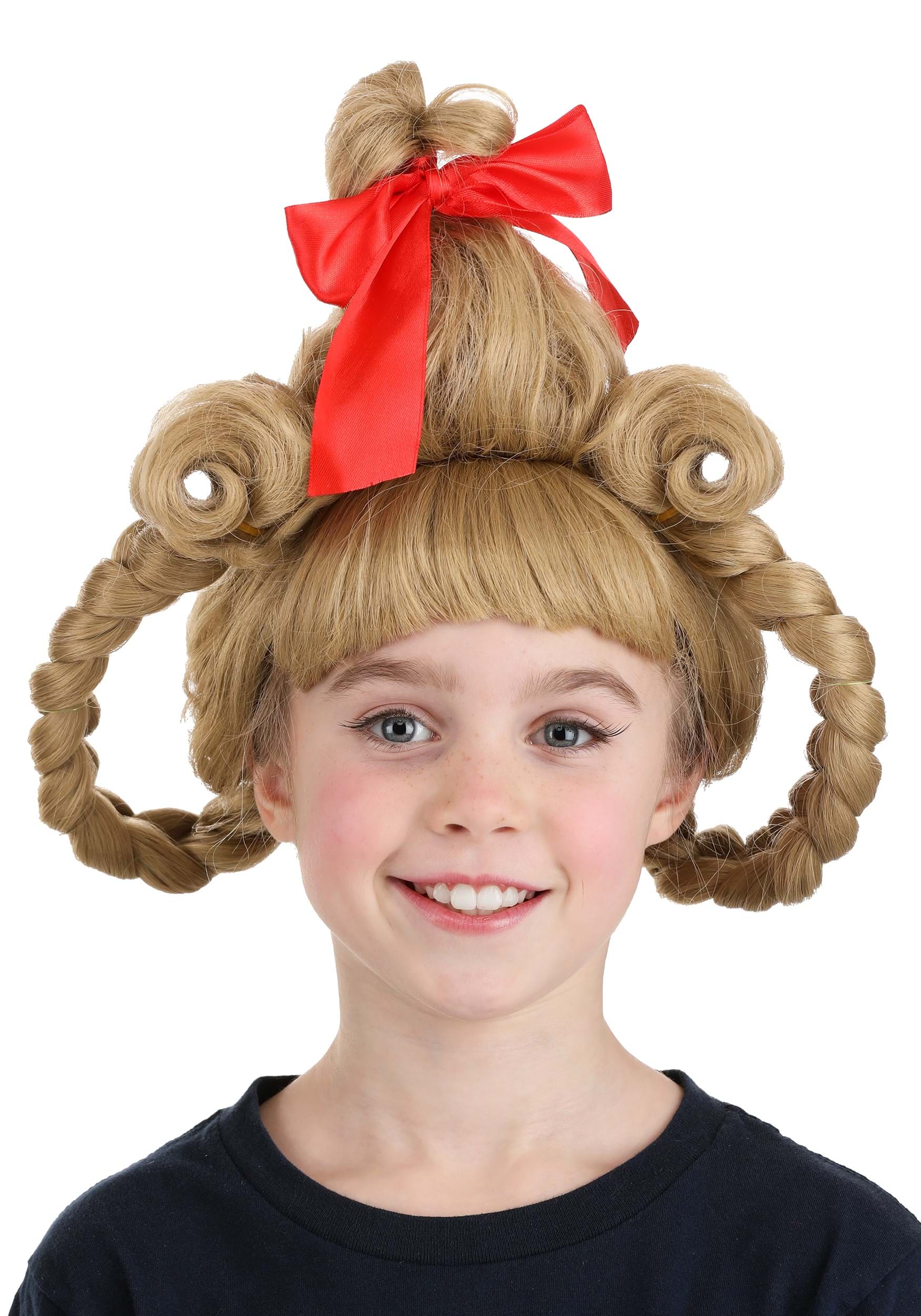 Kids Deluxe Dr. Seuss Cindy Lou Who Costume Wig | How the Grinch Stole Christmas Accessories