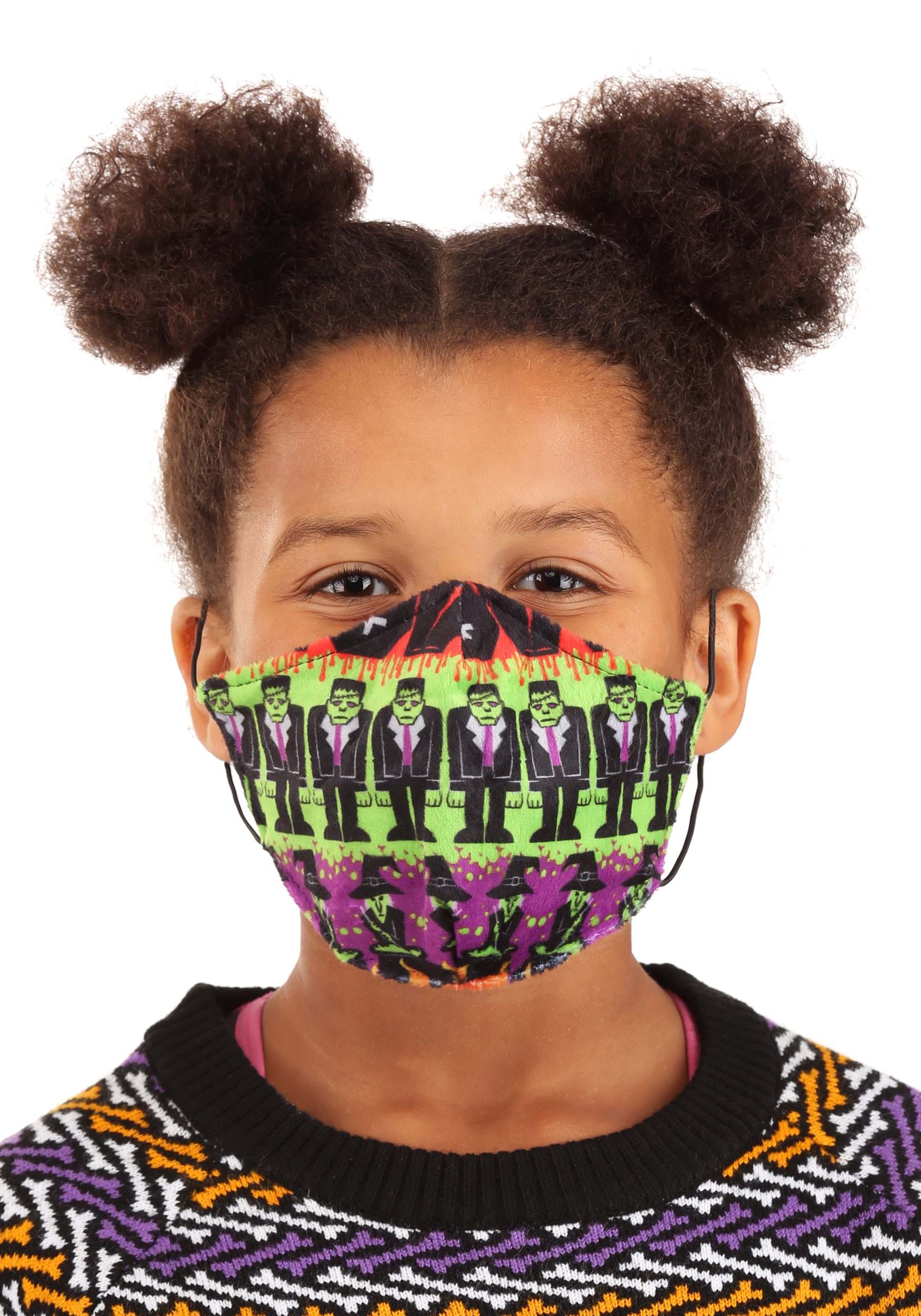 Monsters Sublimated Kids Face Mask