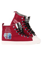 Beetlejuice Recently Deceased Maroon Unisex Sneake Alt 11