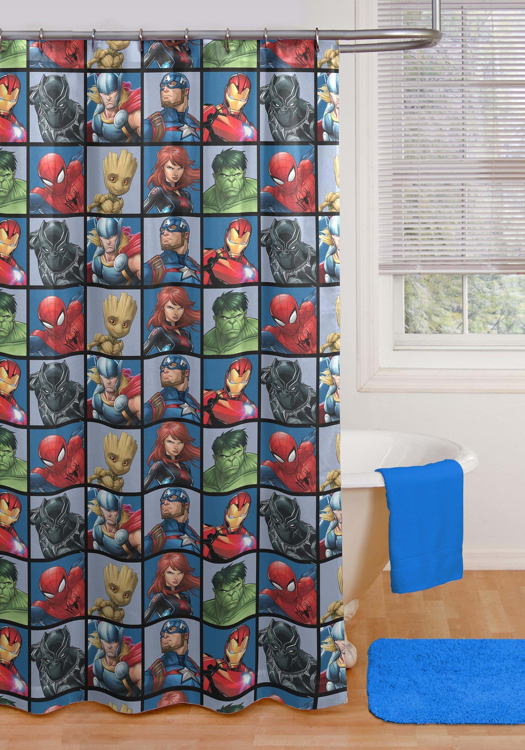 Avengers | Team Shower Curtain & Hook Set