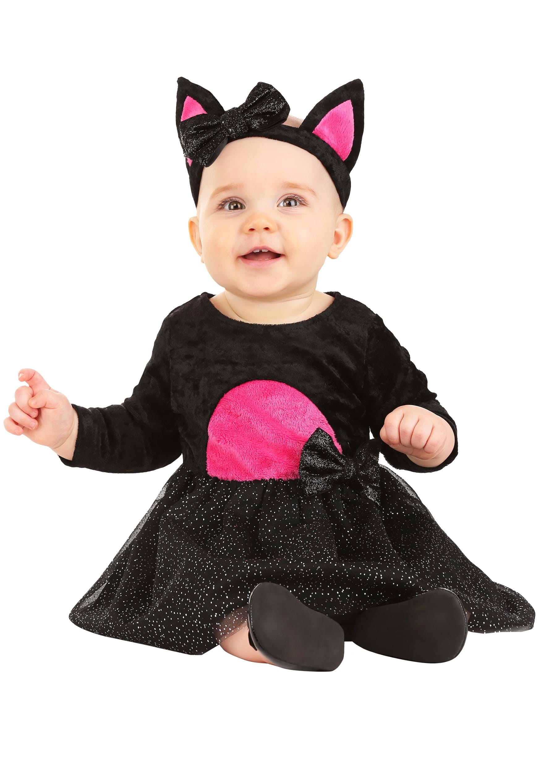 Photos - Fancy Dress CATerpillar FUN Costumes Kitty Cat Infant Costume Black/Pink FUN2420IN 