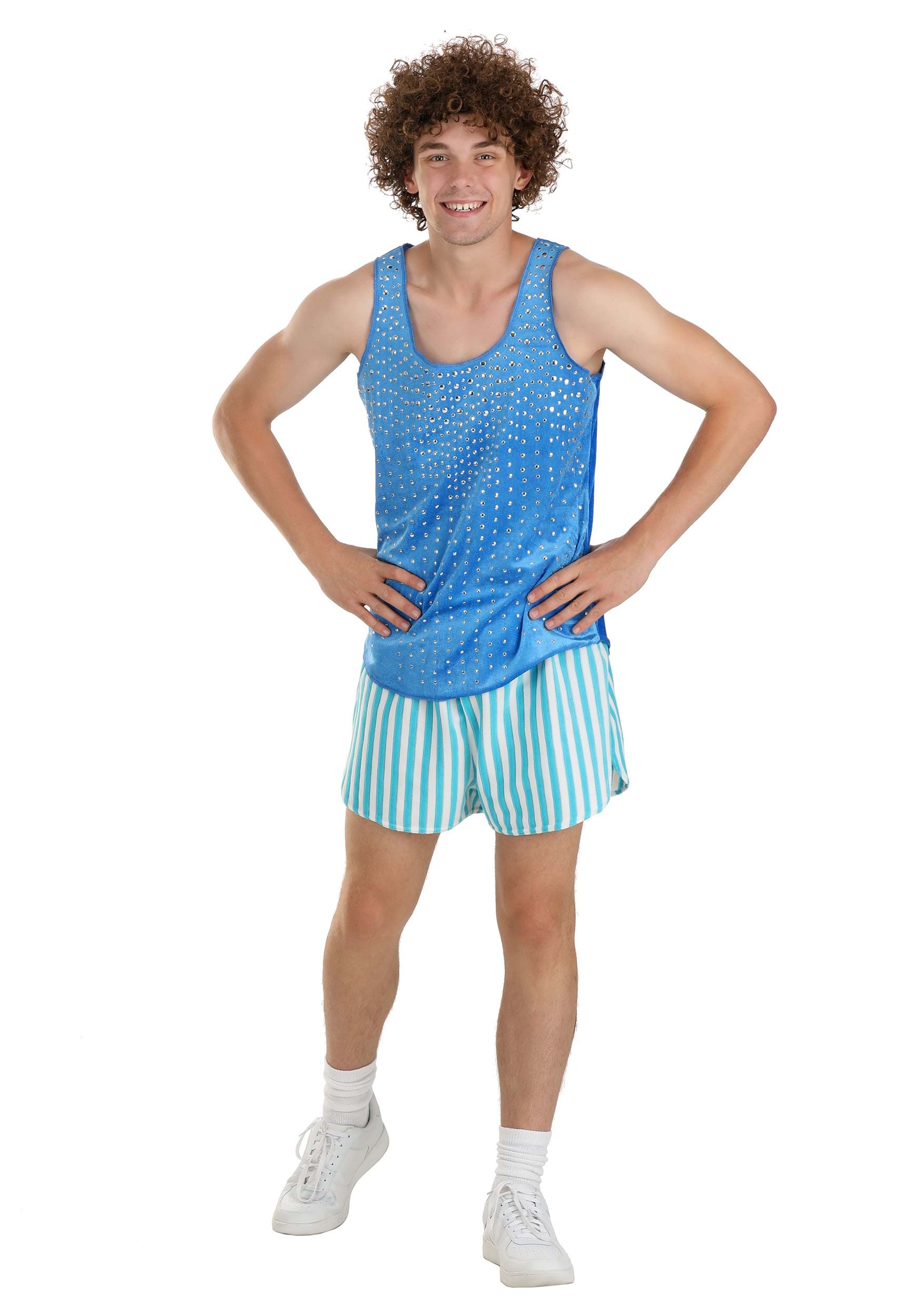 Blue Richard Simmons Costume for Men | Fitness Costume
