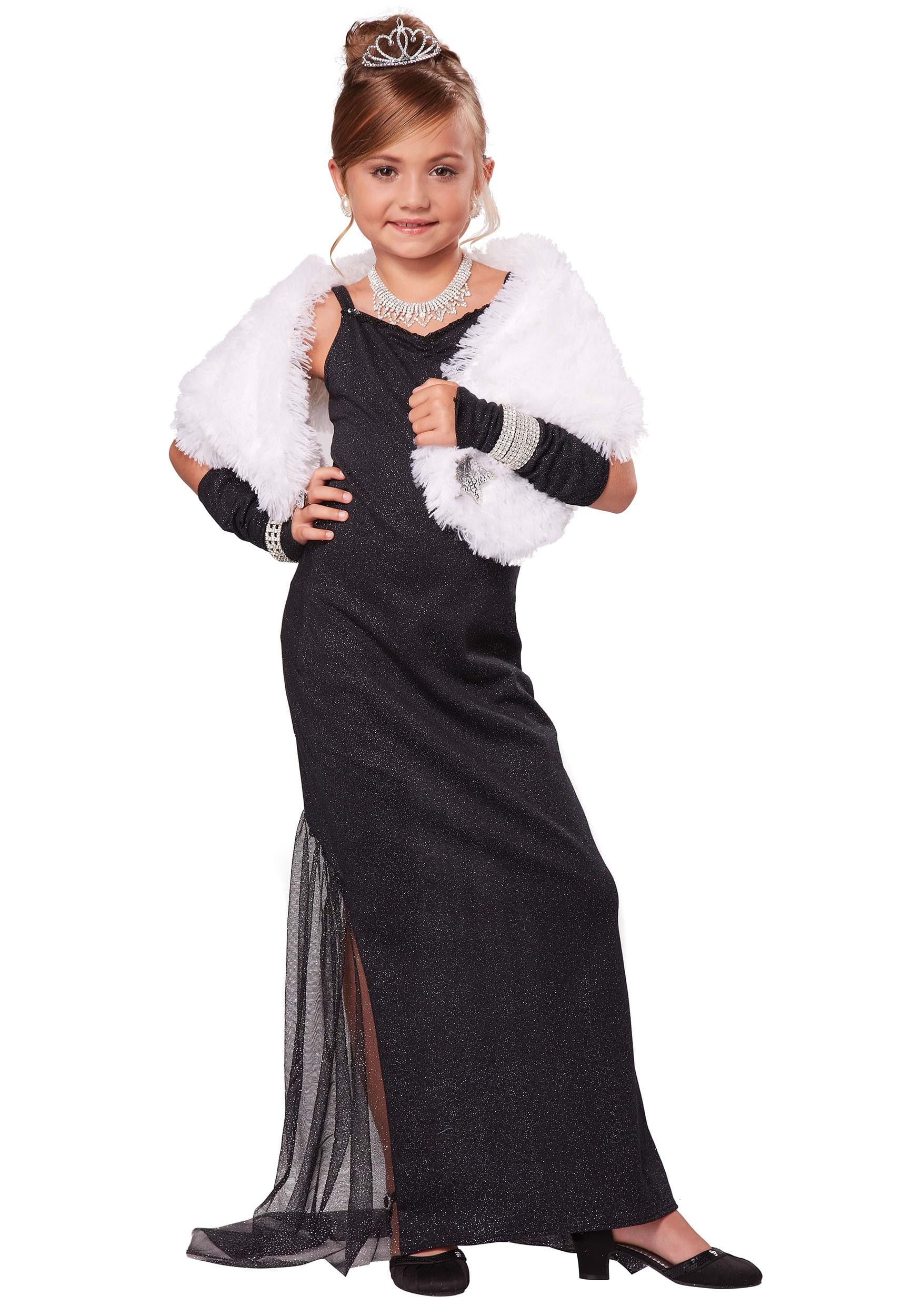 Photos - Fancy Dress California Costume Collection Hollywood Diva Girl's Costume Black/Gray 