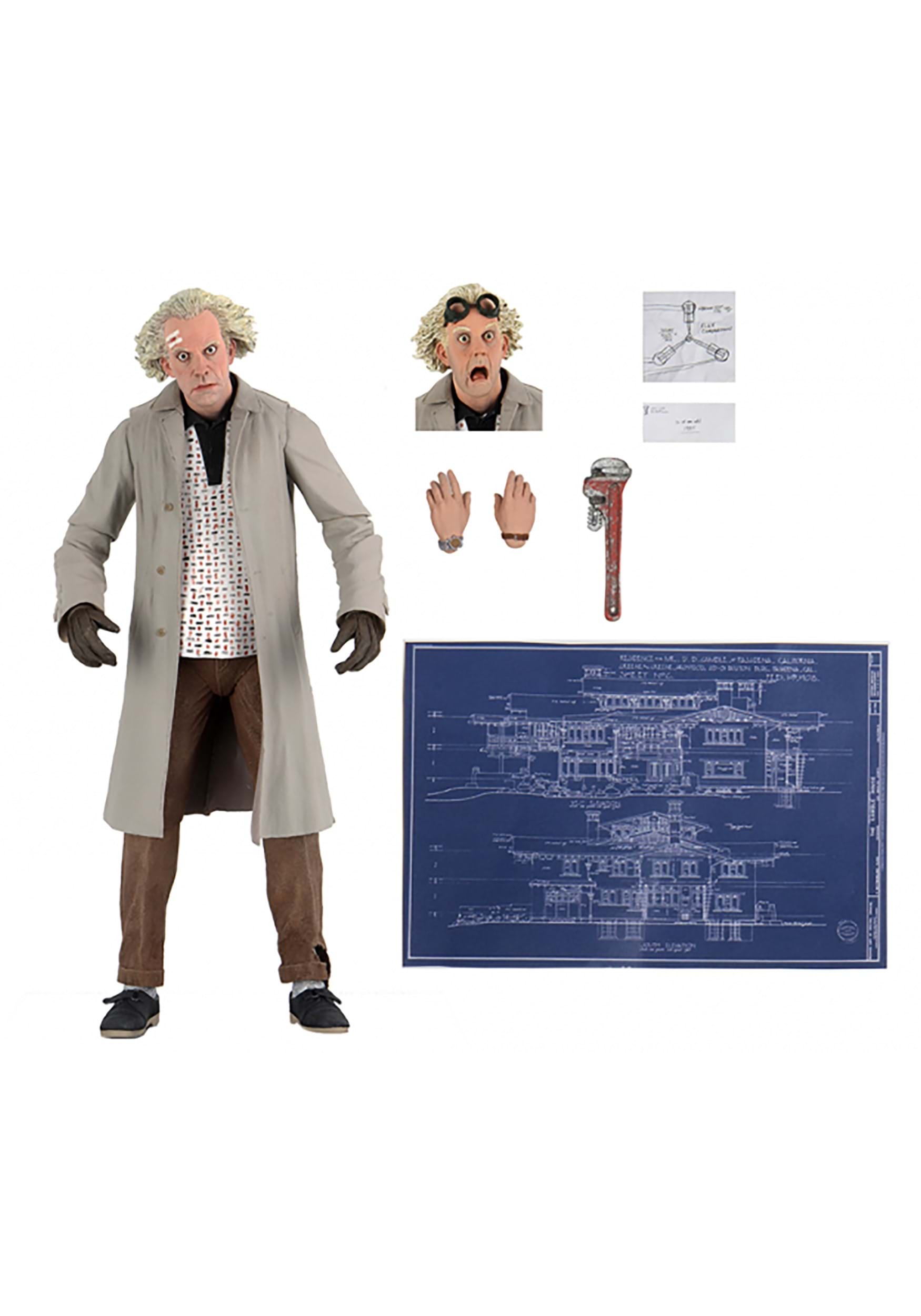 Doc Brown Back to the Future 7" Scale Action Figure