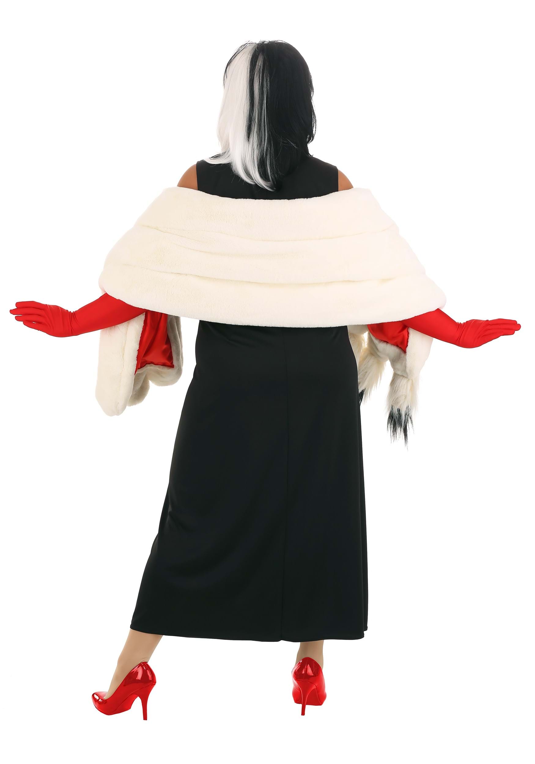 Plus Size Prestige Cruella De Vil Stole Costume For Women