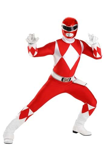 Adult Power Rangers Authentic Red Ranger Costume | Made by Us Costumes