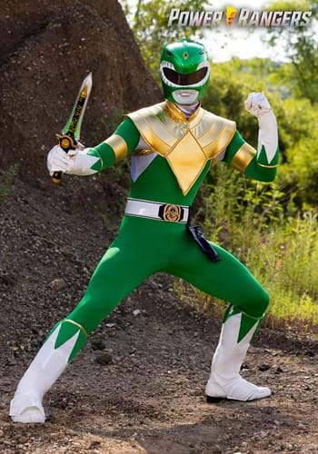 Adult Authentic Power Rangers Green Ranger Costume-update