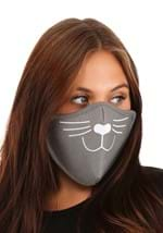 Adult Gray Cat Face Mask Alt 1