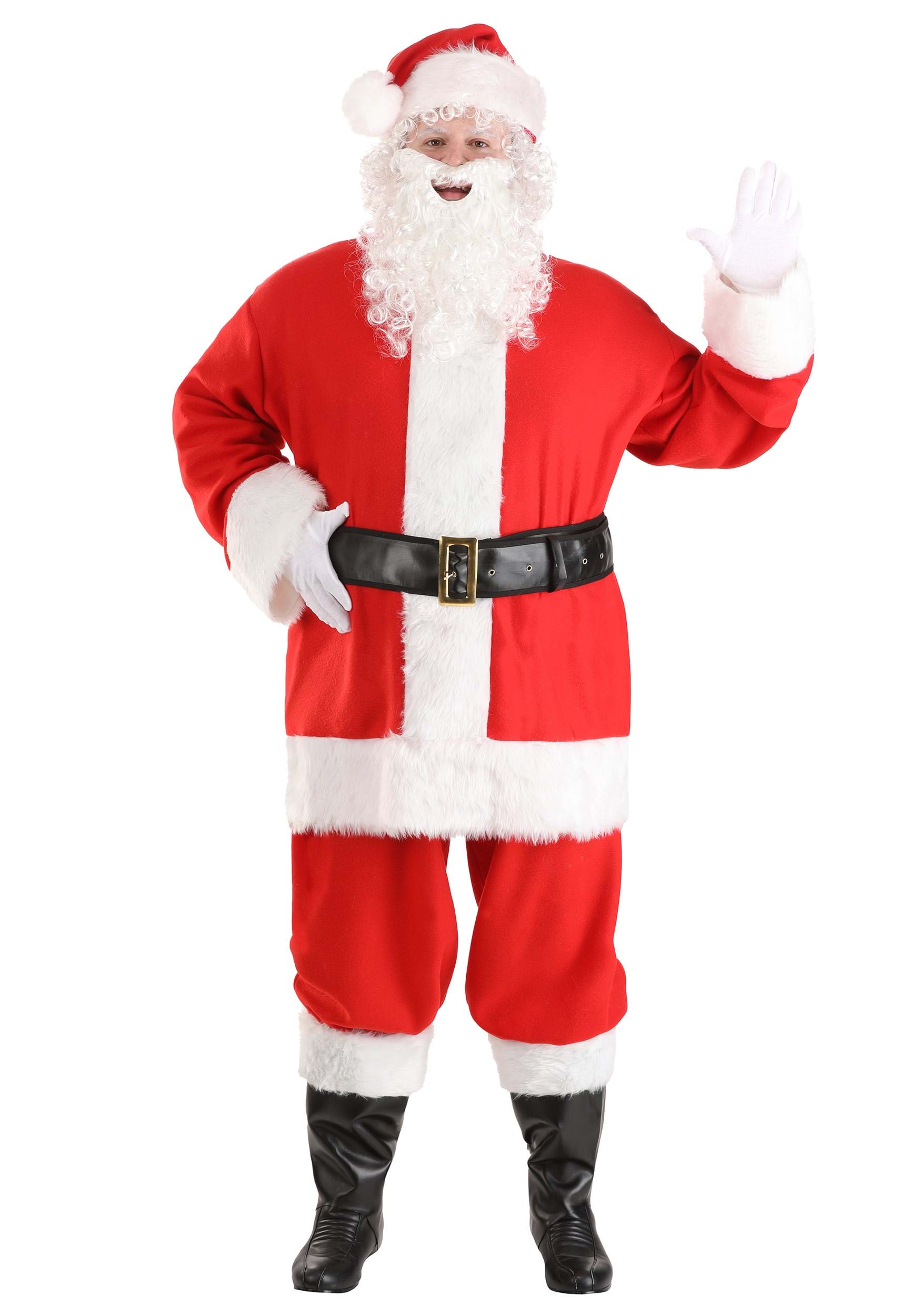 Plus Size Holiday Santa Claus Costume for Men | Christmas Costumes