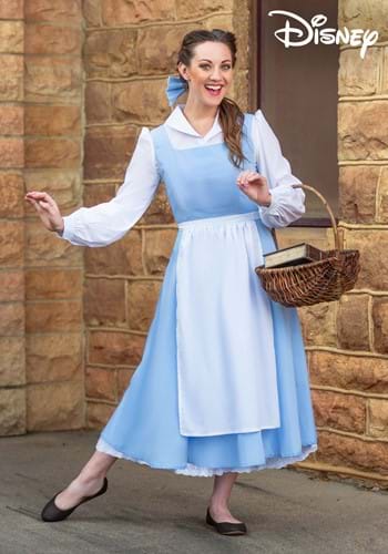 Womens Beauty and the Beast Belle Blue Dress Costume-2