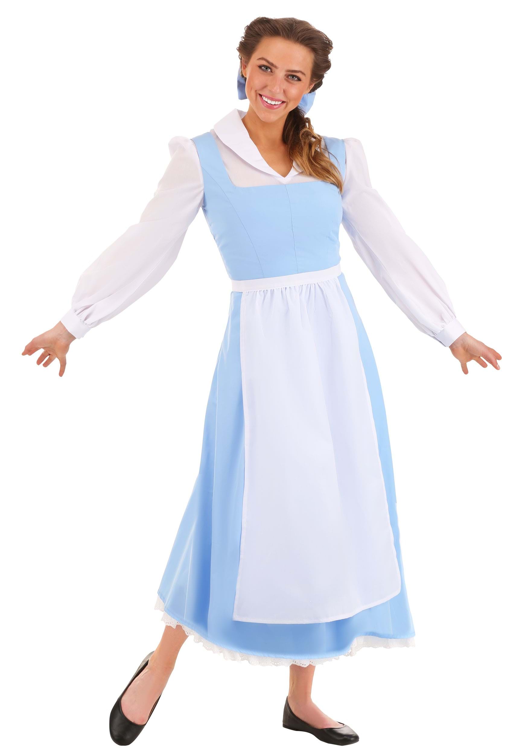 Beauty and the Beast Womens Belle Blue Costume Dress