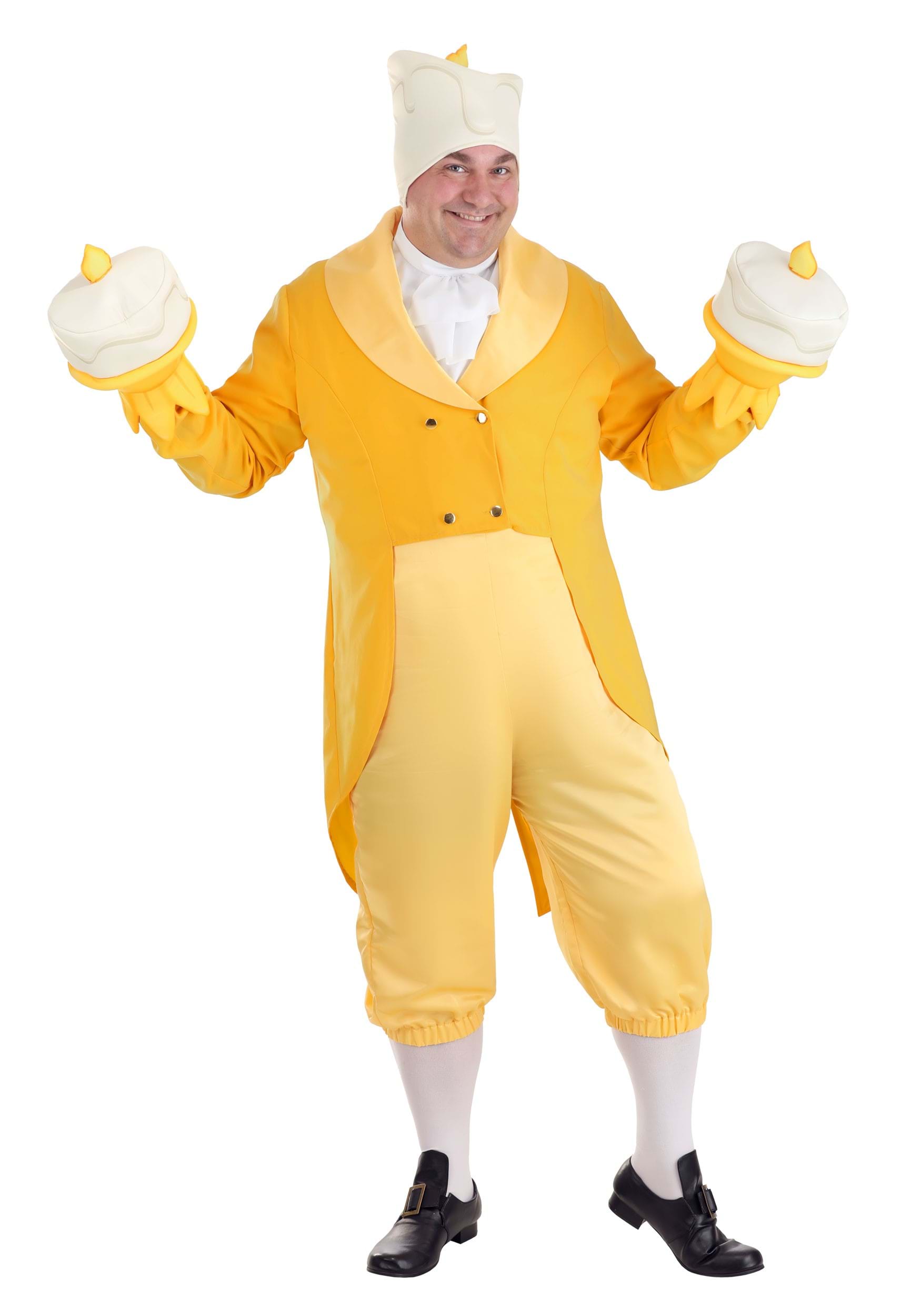 Men's Plus Size Beauty And The Beast Lumiere Costume