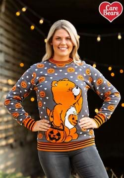 Adult Care Bears Trick-or-Sweet Bear Halloween Ugly SweaterU