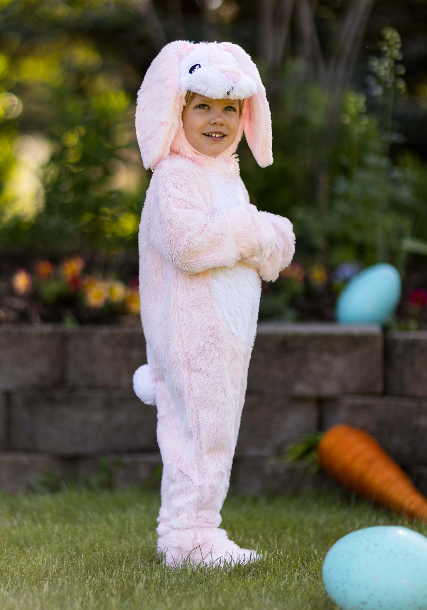 Exclusive Toddler Fluffy Pink Bunny Costume