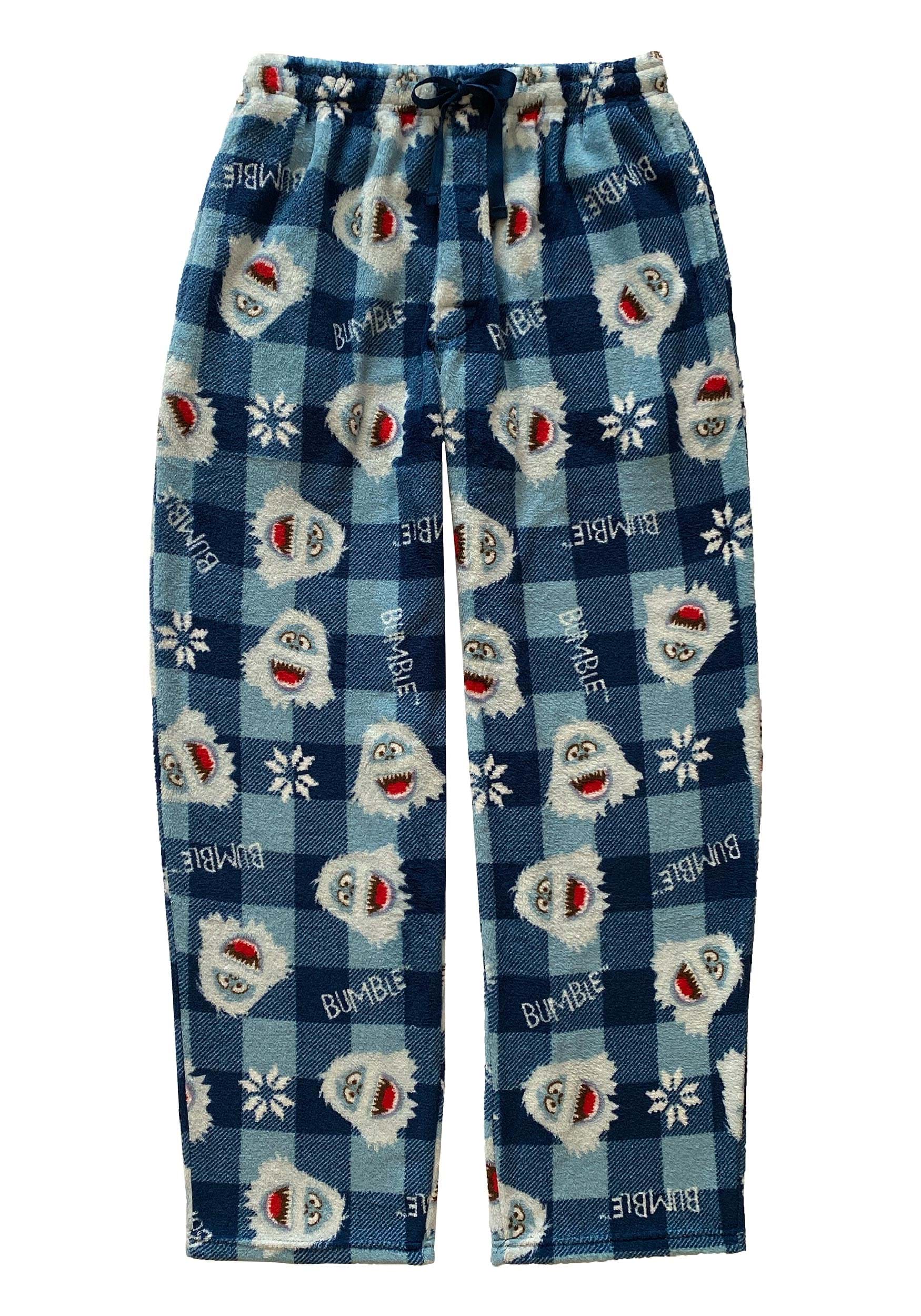Bumble & Snowflakes Mens Pajama Pants