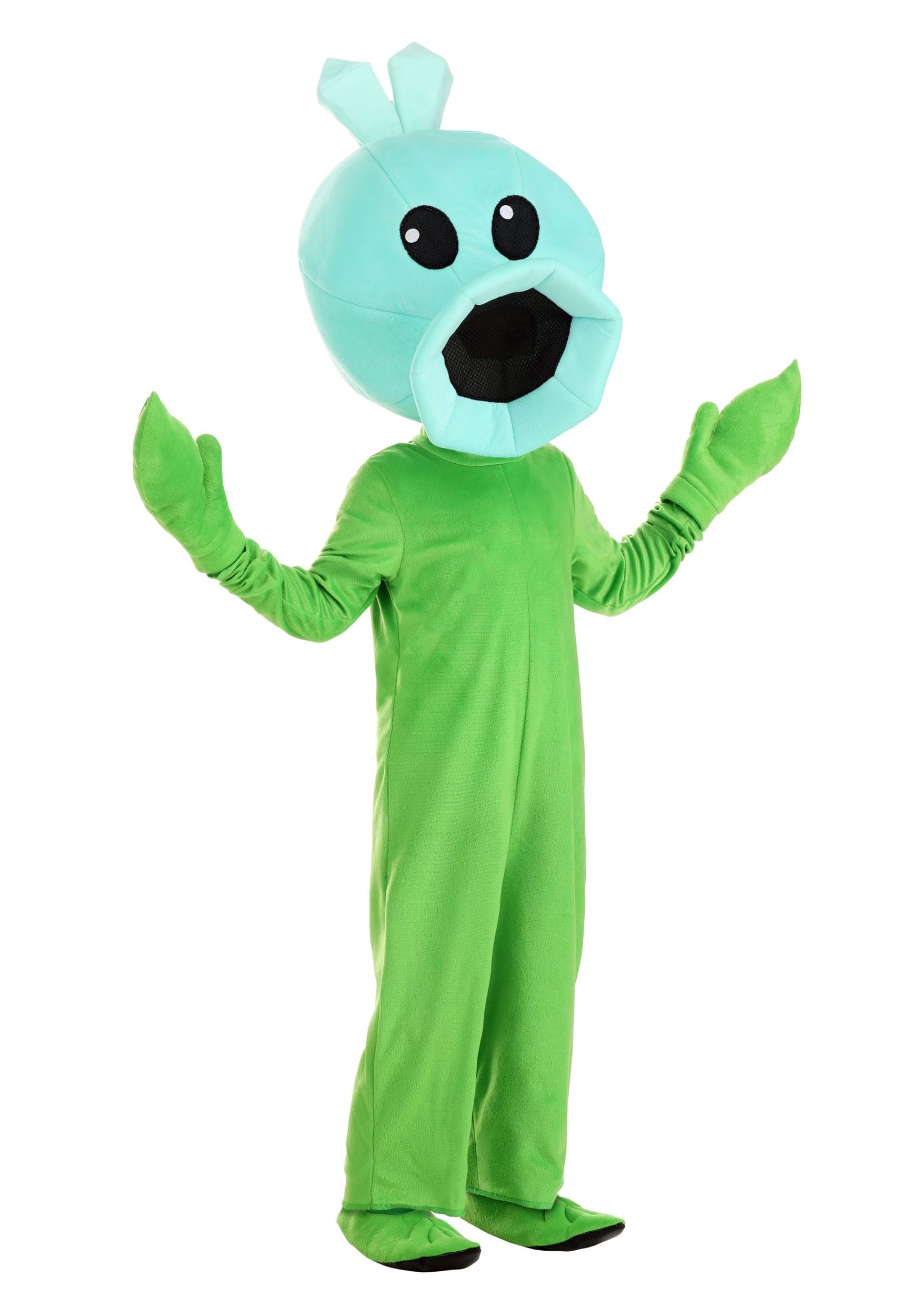 Photos - Fancy Dress VS FUN Costumes Toddler Plants  Zombies Snow Pea Costume Jumpsuit Green FUN 