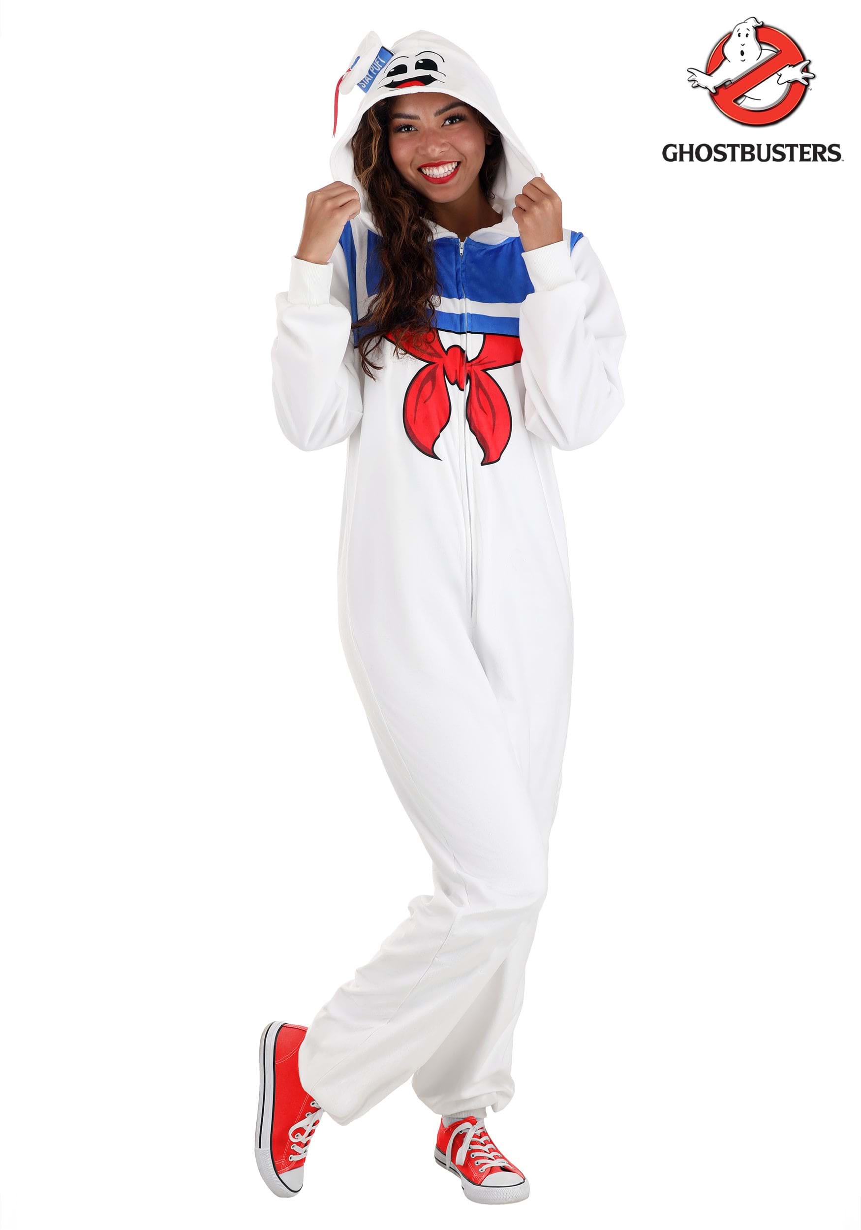 Stay Puft Marshmallow Man Costume Onesie for Adults