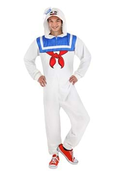 Adult Stay Puft Marshmallow Man Costume Onesie Alt 1