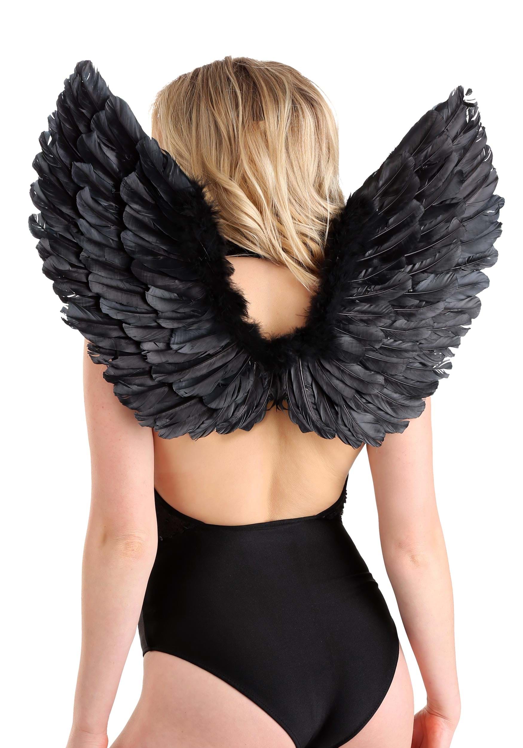 Black Angel Wings Costume Set
