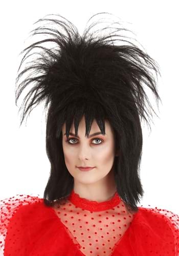 80s Gothic Girl Deluxe Black Wig