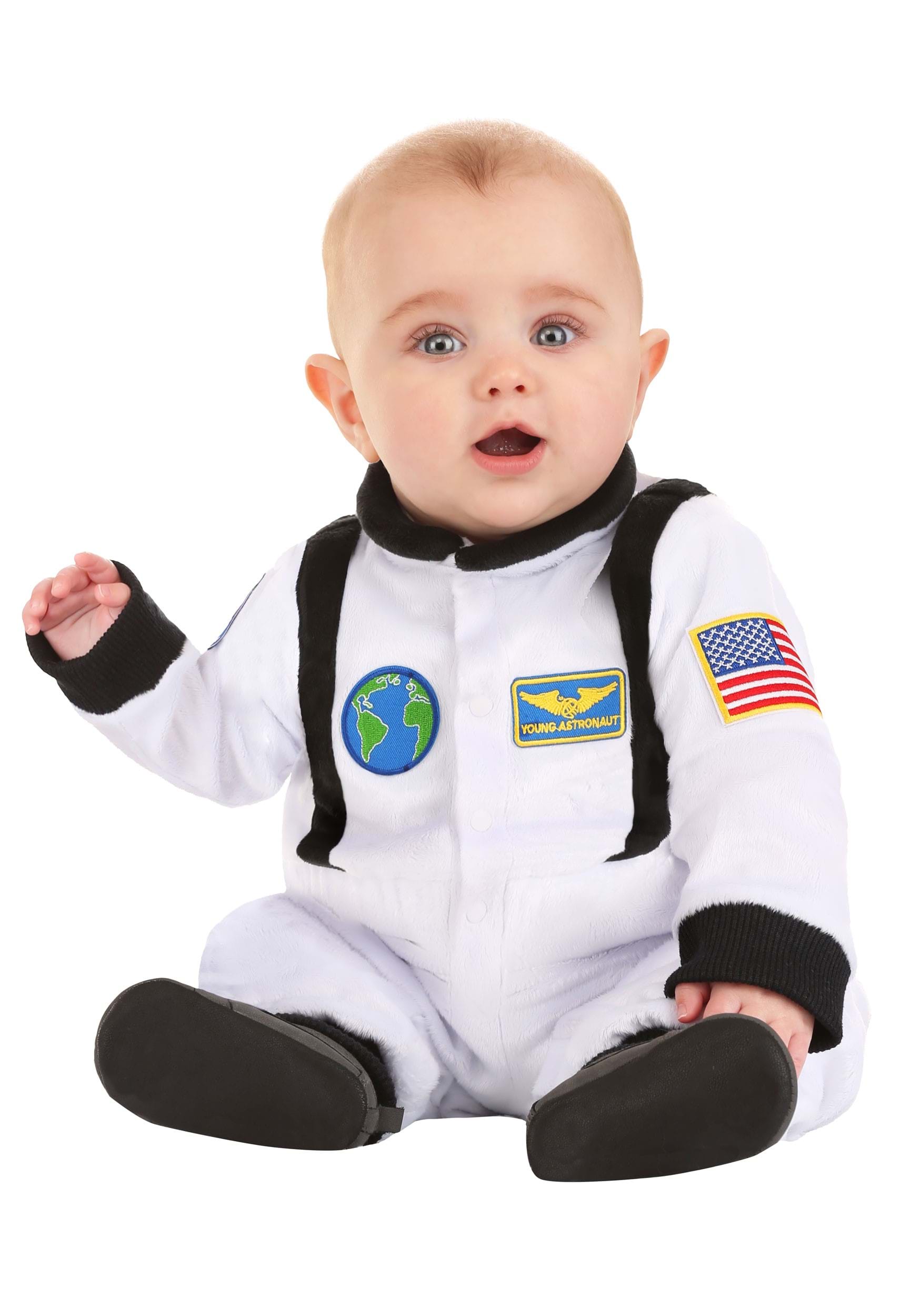 Photos - Fancy Dress FUN Costumes Space Astronaut Infant Costume Black/White FUN2495IN