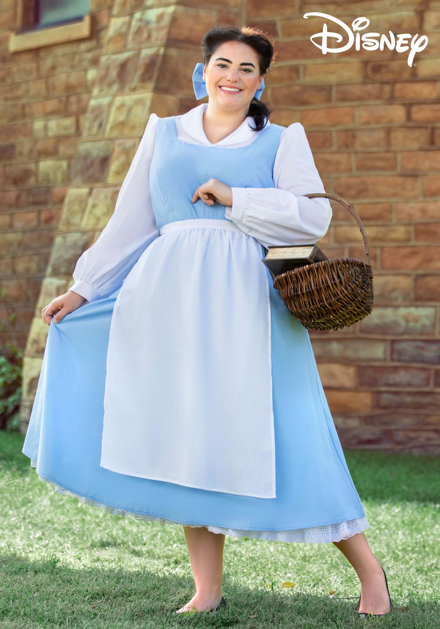 Beauty and the Beast Plus Size Belle Blue Costume Dress for Women