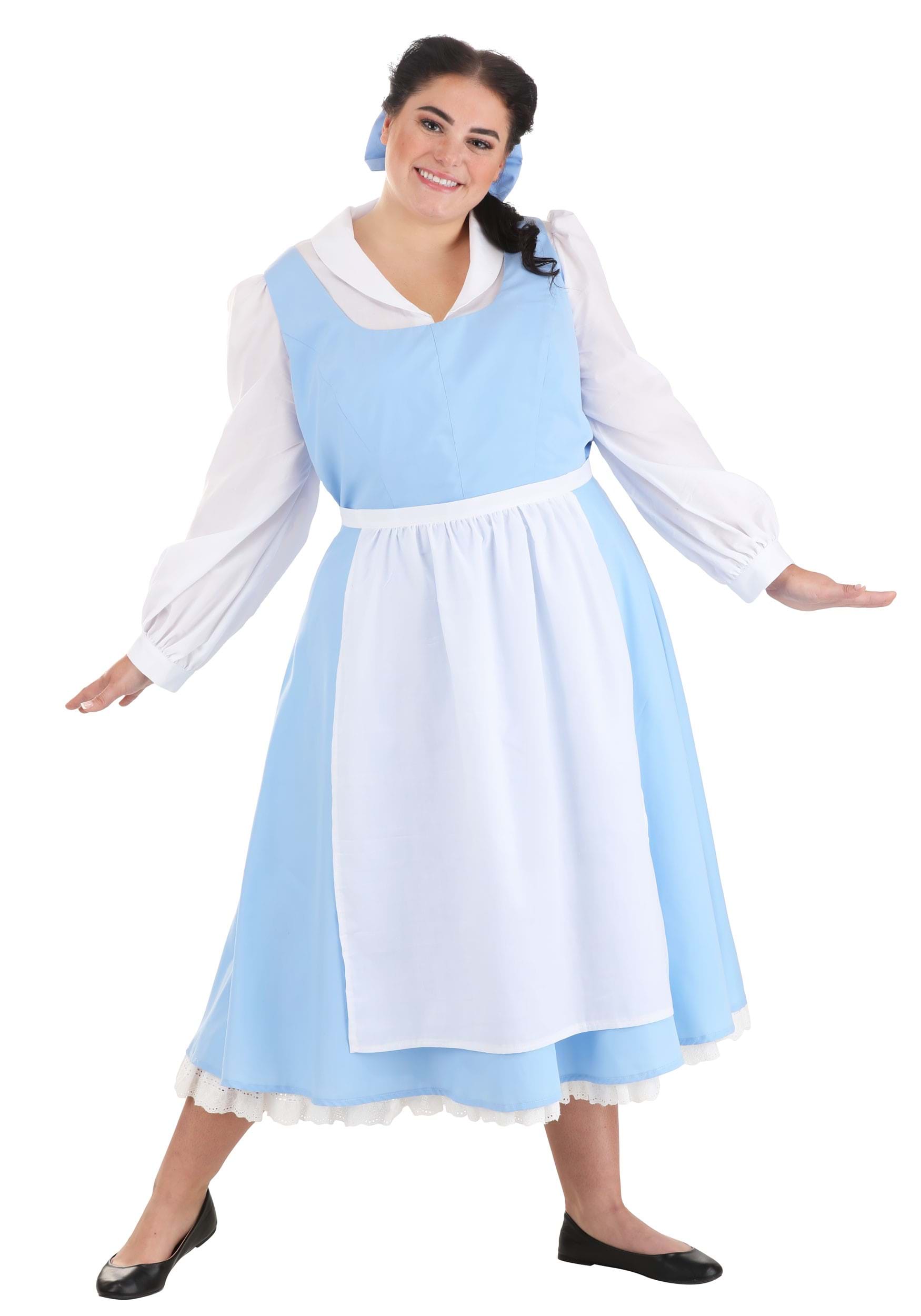 Beauty and the Beast Plus Size Belle Blue Costume Dress for Women