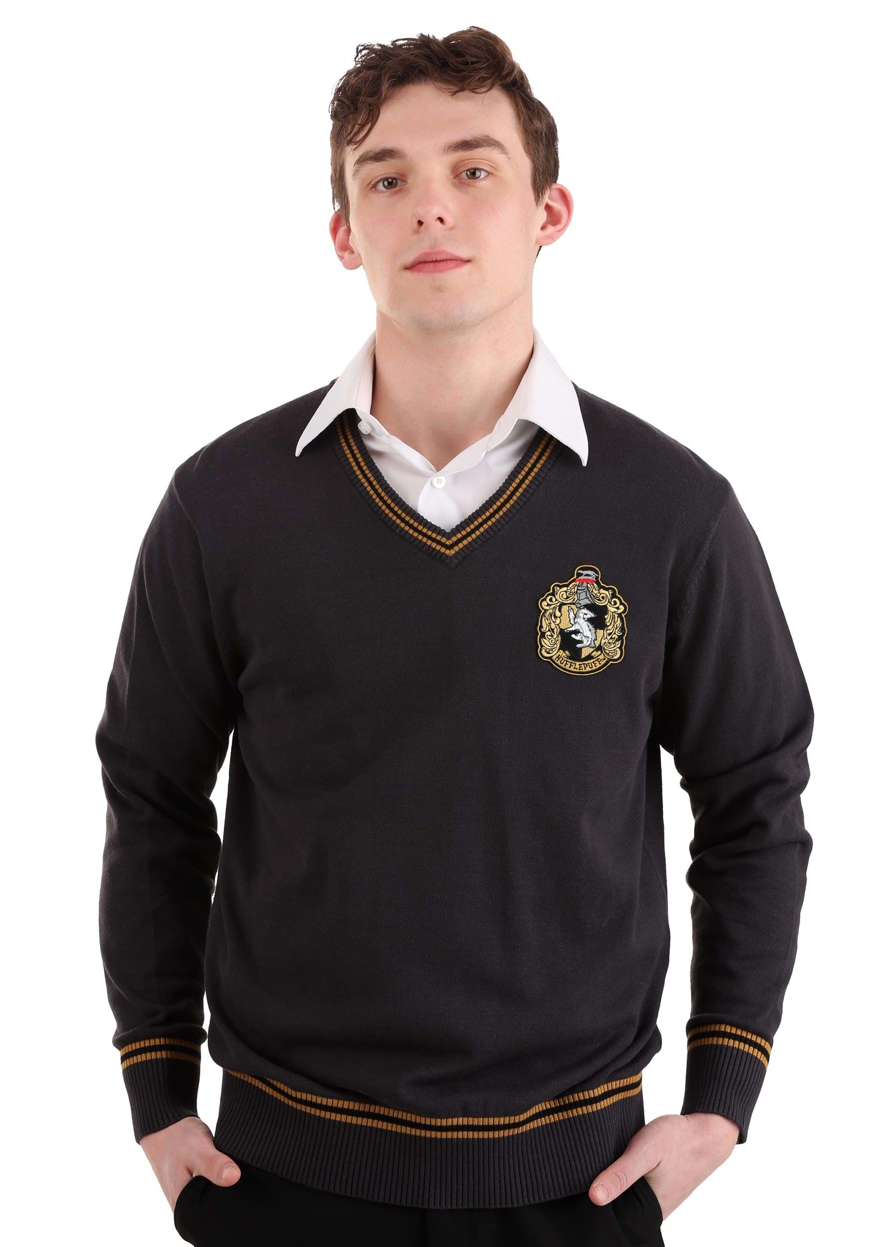 Adult Hufflepuff Uniform Harry Potter Sweater | Harry Potter Apparel