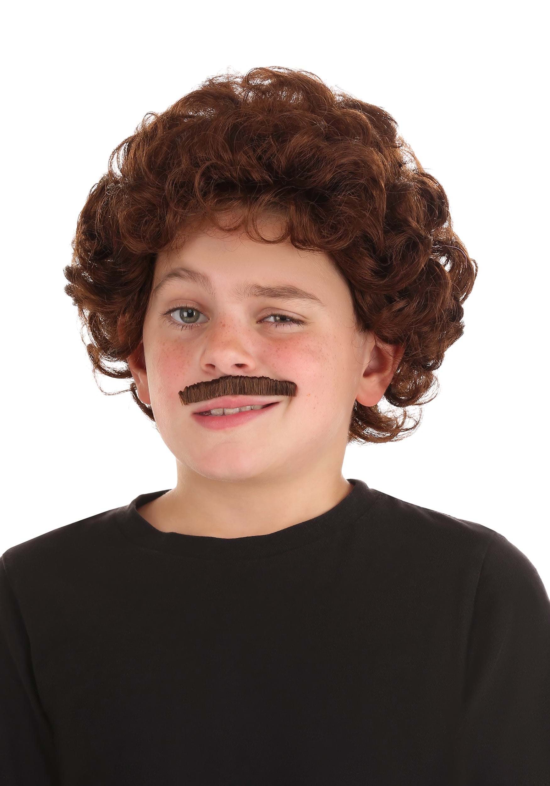 Nacho Libre Child Wig and Mustache Accessories
