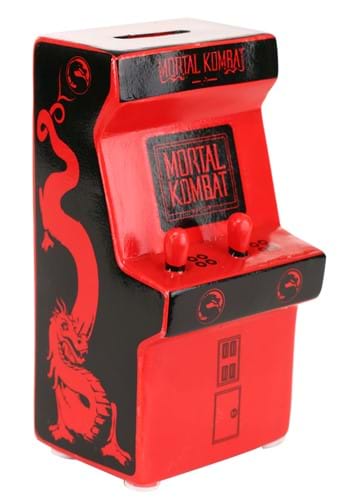Small Ceramic Coin Bank Mortal Kombat Arcade