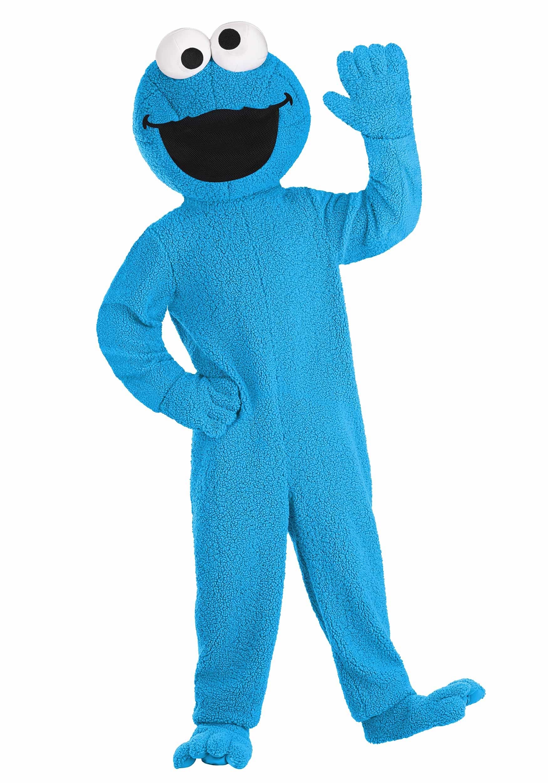 Sesame Street Cookie Monster Mascot Costume for Adults | Sesame Street Officially Licensed Costumes