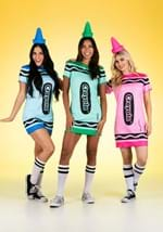 Women's Tickle Me Pink Crayola Crayon Costume Alt 1