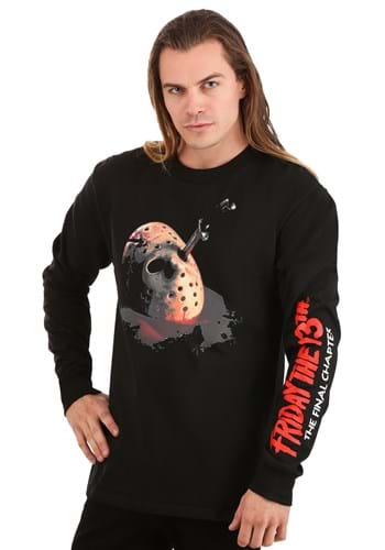 Friday the 13th The Final Chapter Adult Long Sleeve Shirt Up