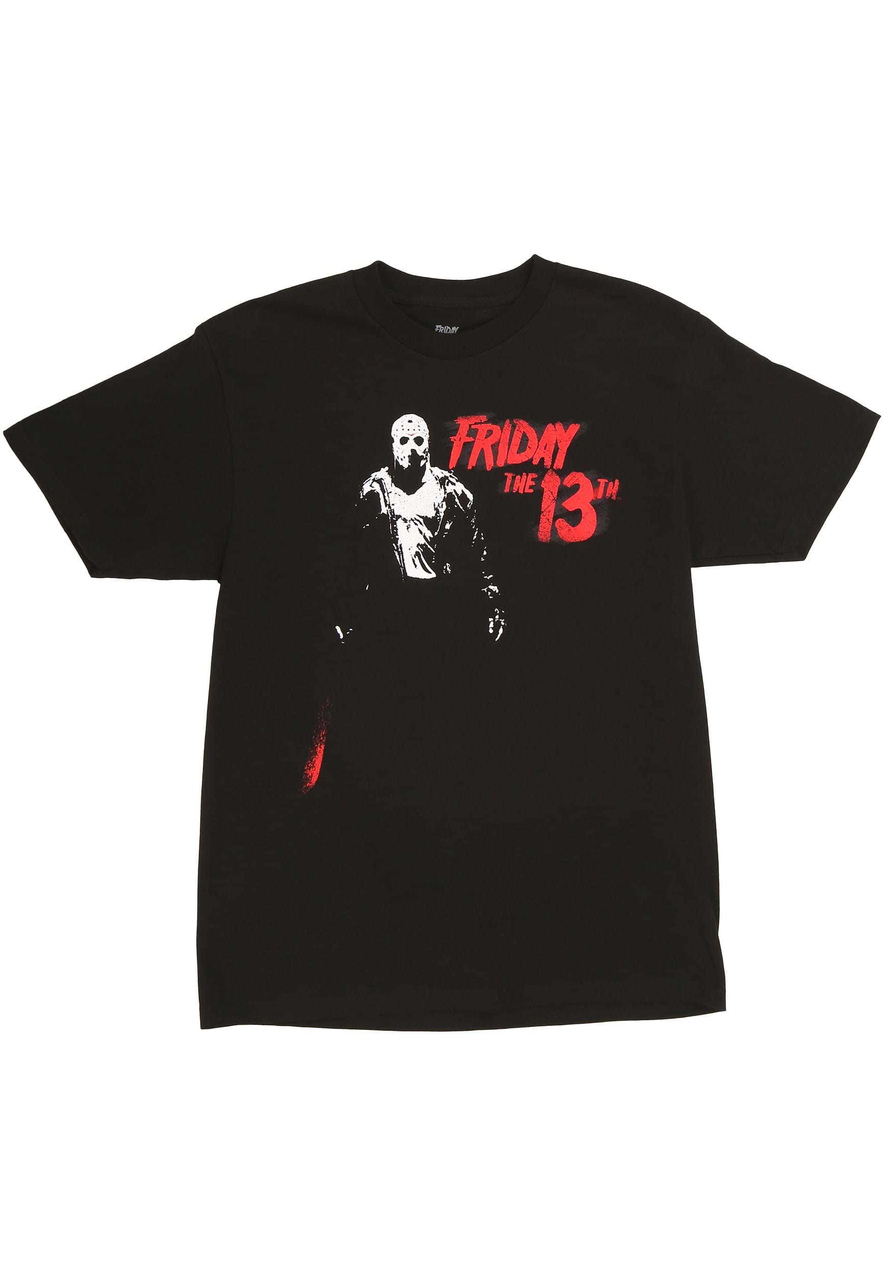 Friday the 13th Jason Vorhees Adult Black T-Shirt