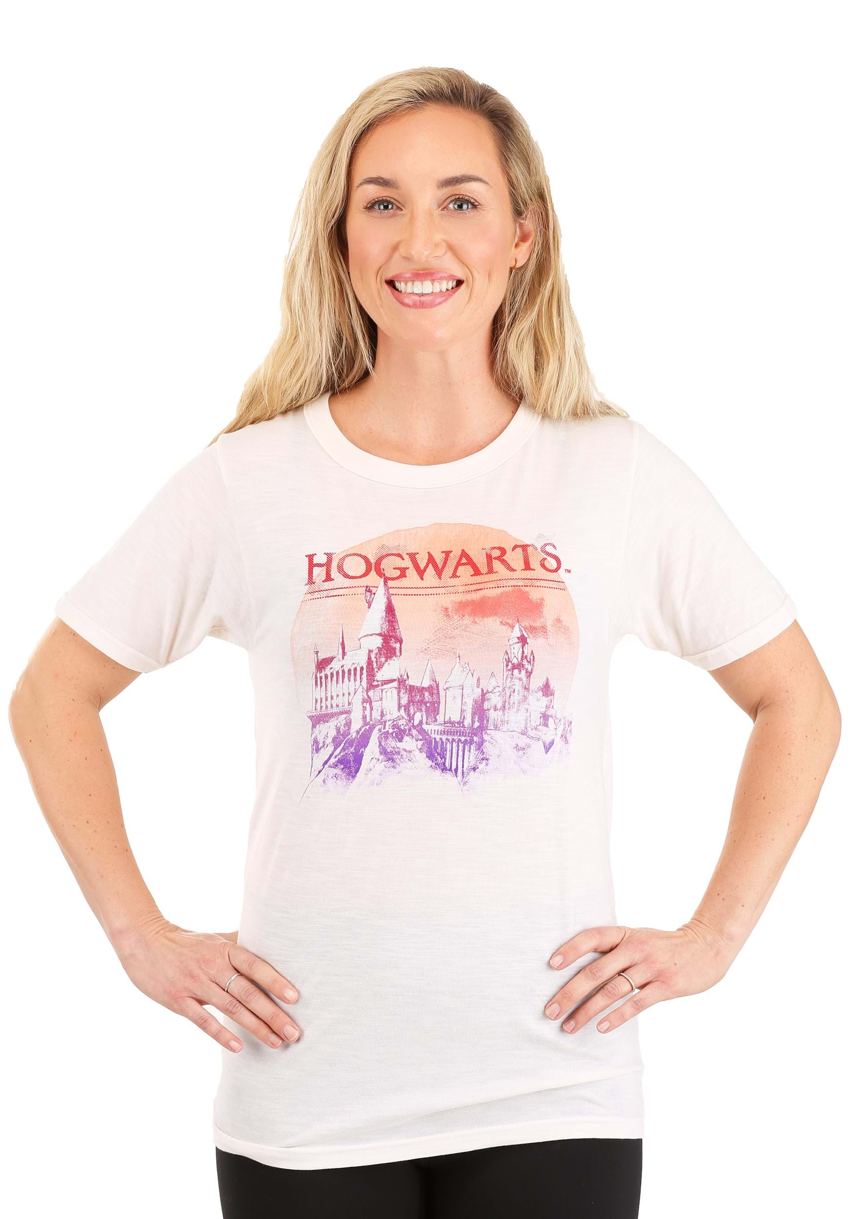 Harry Potter Red Moon Hogwarts T-Shirt for Adults