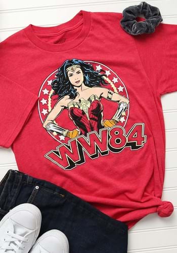 Red Wonder Woman WW84 T-Shirt for Adults Upd