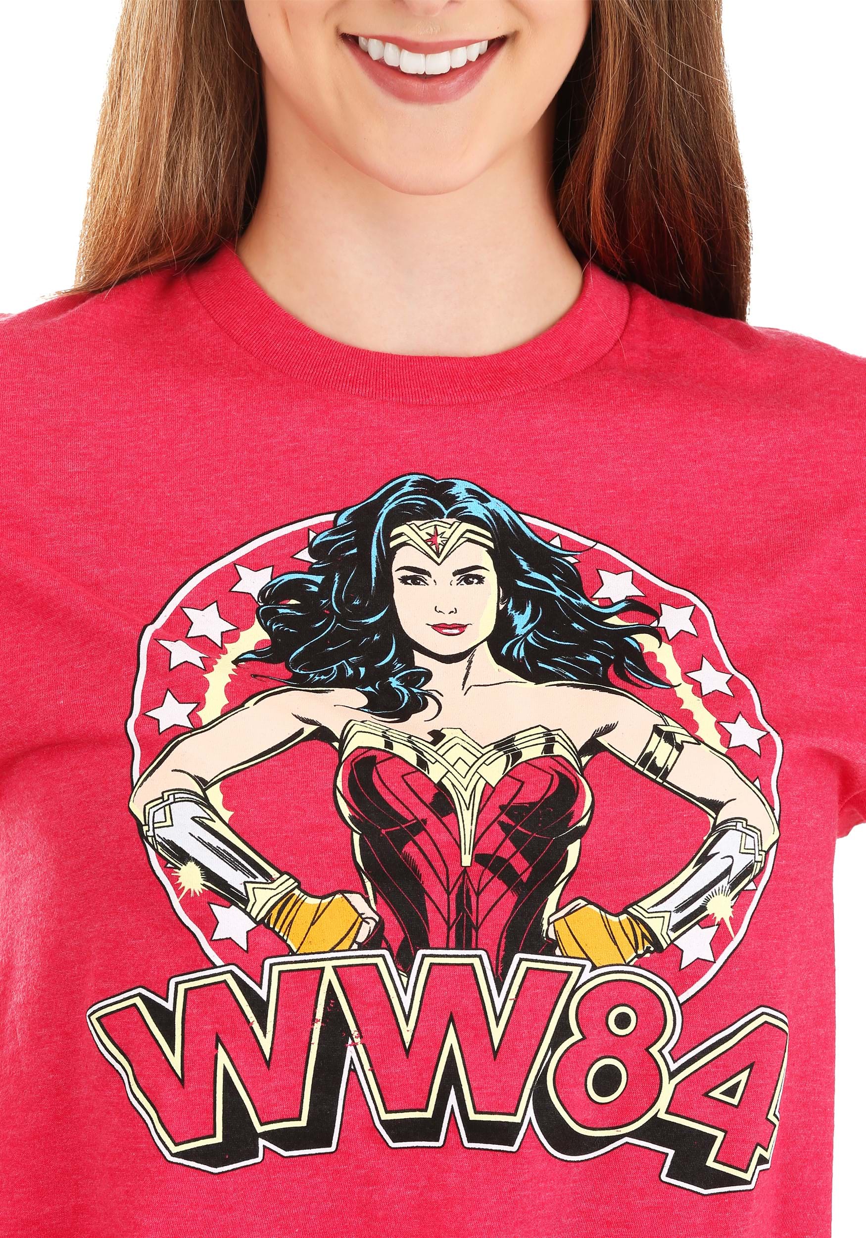 Red Wonder Woman WW84 Adult T-Shirt