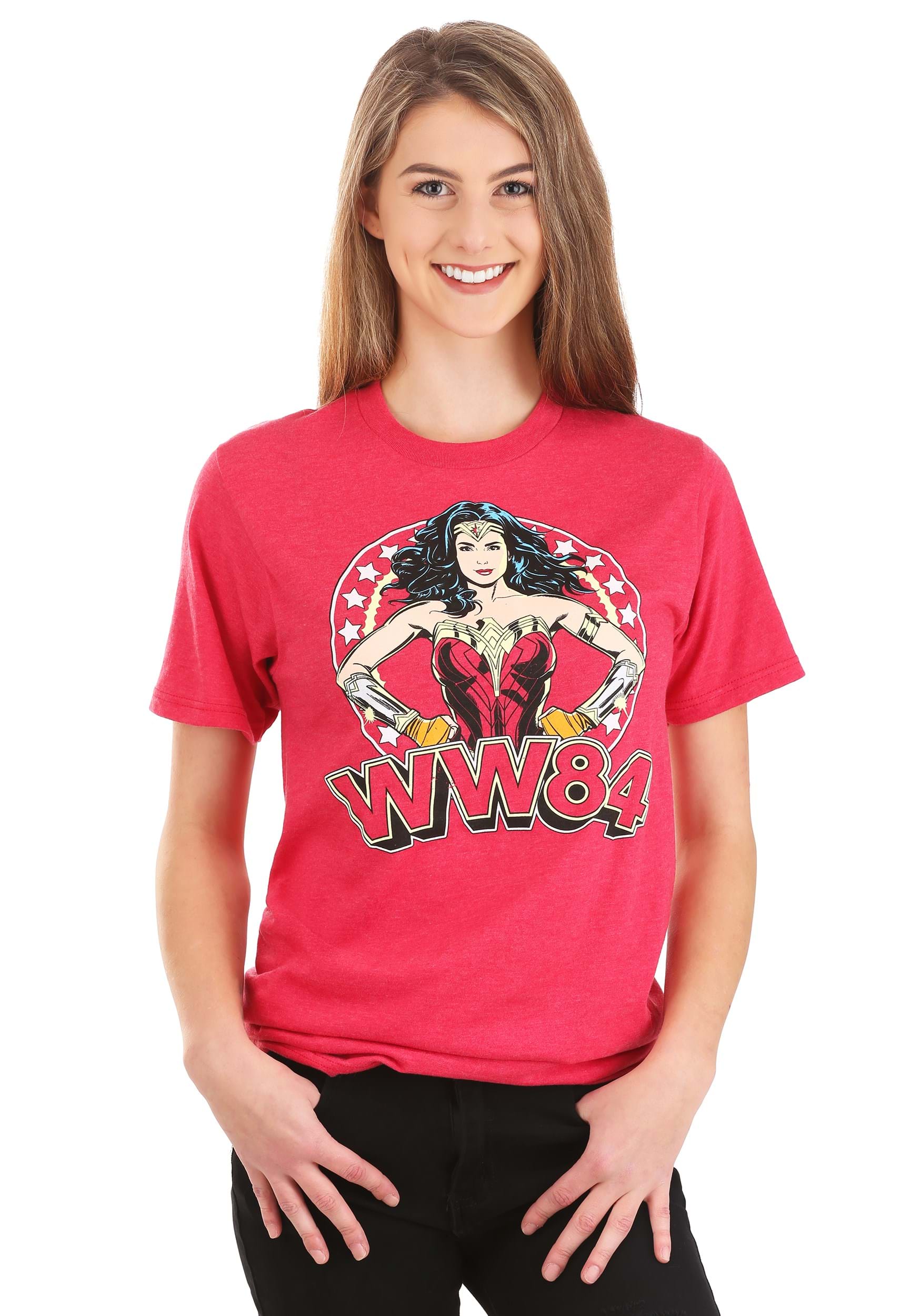 Red Wonder Woman WW84 Adult T-Shirt